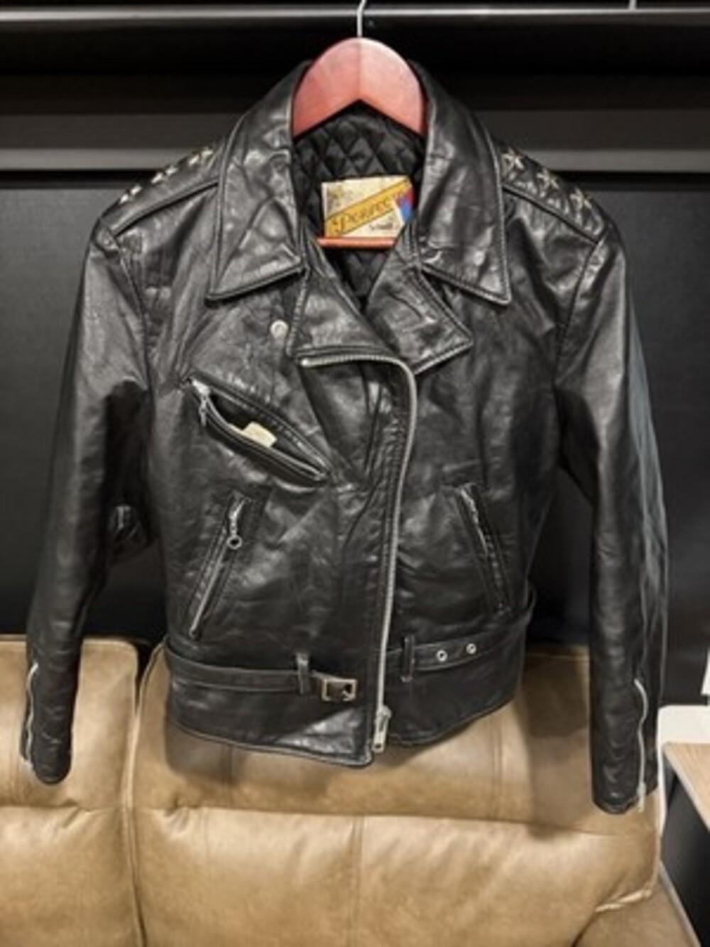 Schott NYC Perfecto 116W Women’s Black Leather Moto Biker Jacket Lined Sz 12
